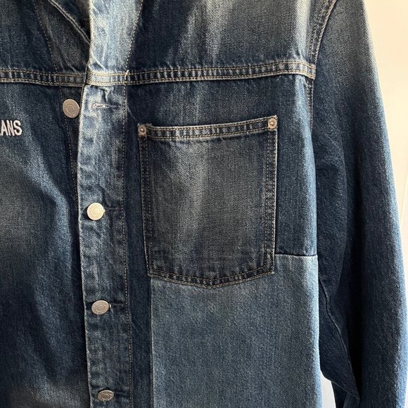Calvin Klein Denim Patchwork Jacket - Picture 2 of 5